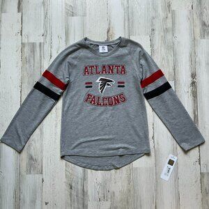 CLEARANCE! NWT NFL Atlanta Falcons Girls Size Large 10/12 Long Sleeve Tee